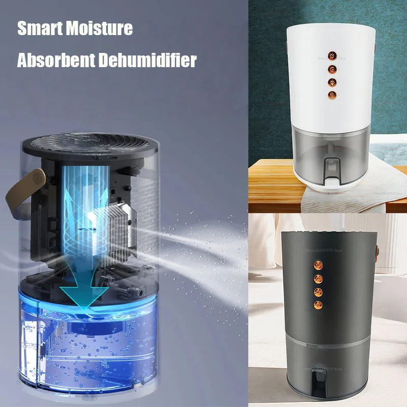 

2025 Electric Air Dehumidifier Appliance Moisture Control Compact Home Bedroom Smart Moisture Absorbent Dehumidifier For Home