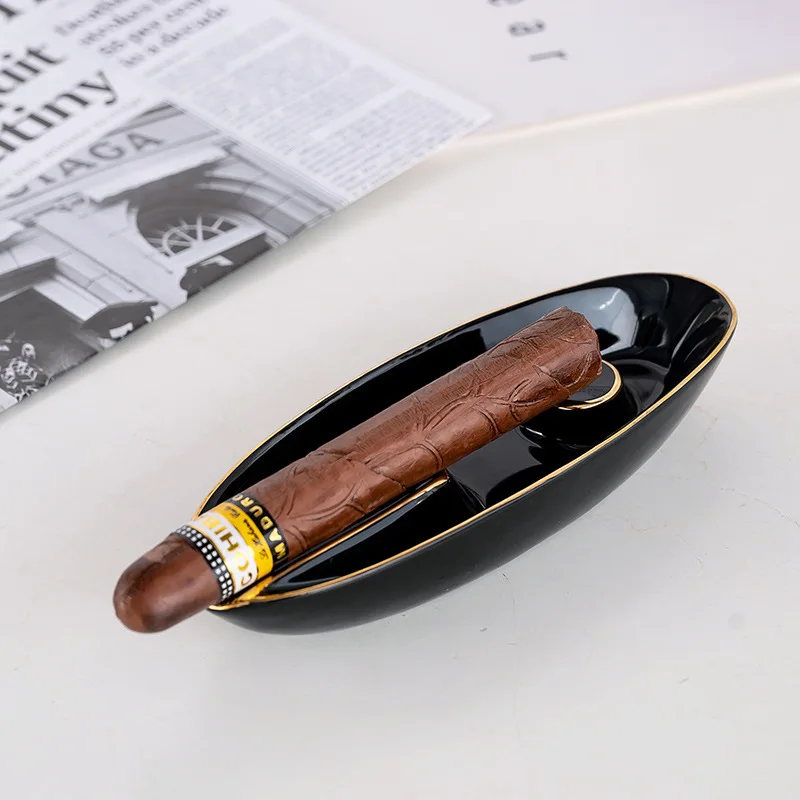 

Креативная дорожная пепельница для сигар — компактный керамический дизайн, нескользящая основа для плавного курения