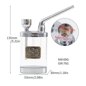 أنابيب مياه الشيشة الصغيرة المحمولة ، أنابيب السجائر ، فلتر الأنابيب البلاستيكية ، الرعاية الصحية ، هدية الرجال أفضل 10 شيشة صغيرة محمولة مبيعا - رقم 5