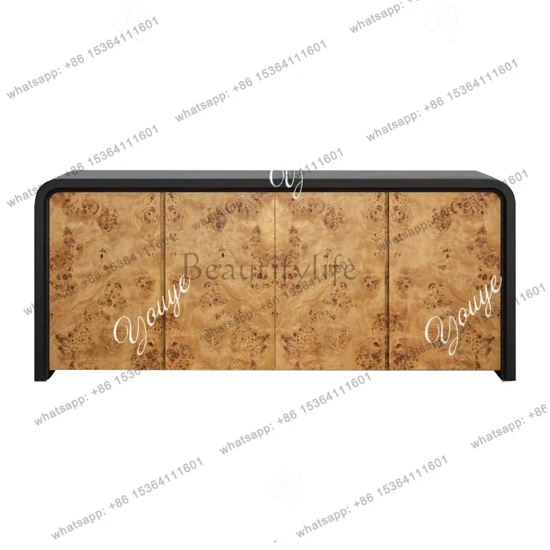 YJ  French vintage nodule sideboard, multi-functional tea and wine cabinet, wall-to-wall entry, decoration TV cabinet