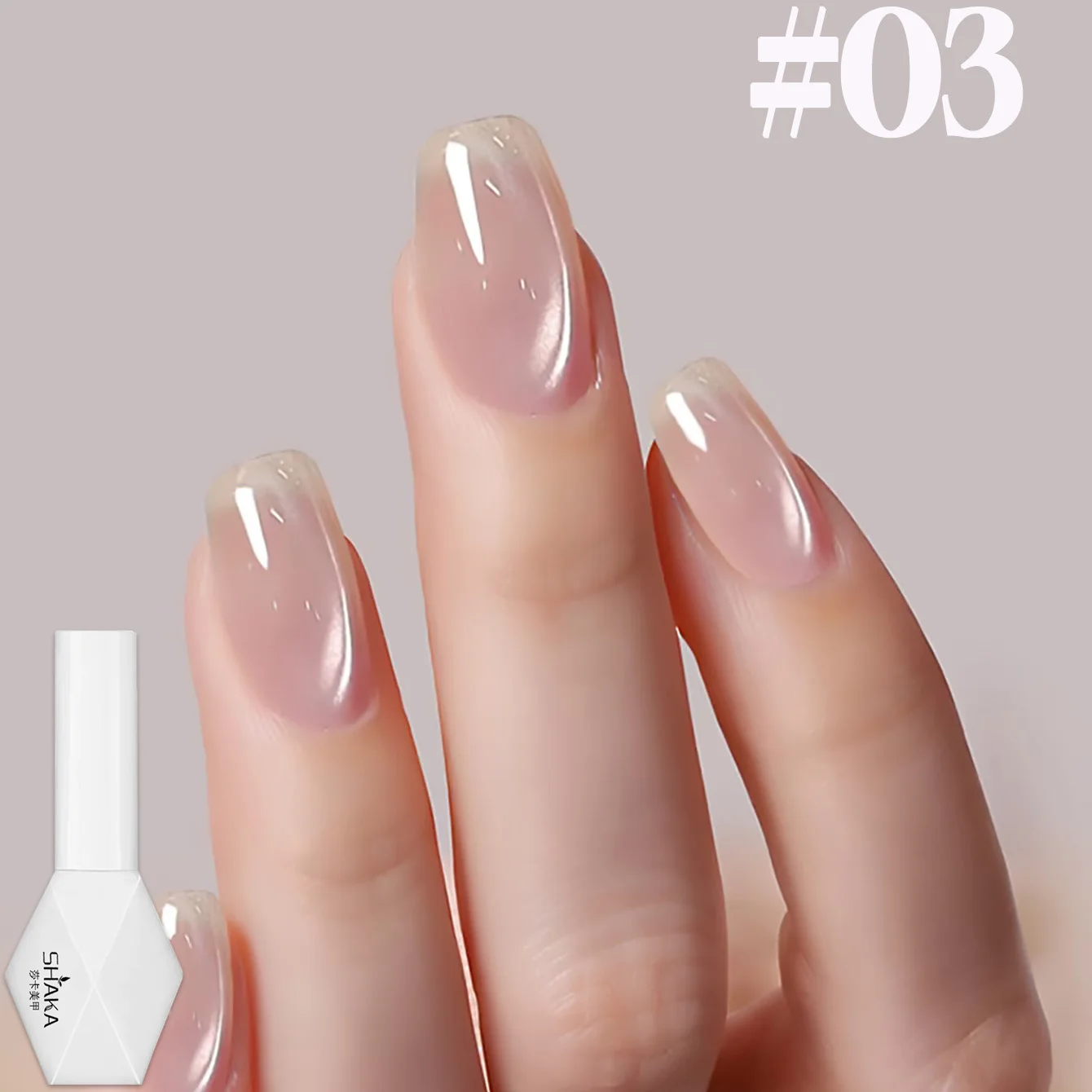 1-12pcs SHAKA Autumn Tanhua Cat Eye Pink Transparent Color Gel Nail Polish 2026 New Simple And Generous Halloween Nail Gel image 4