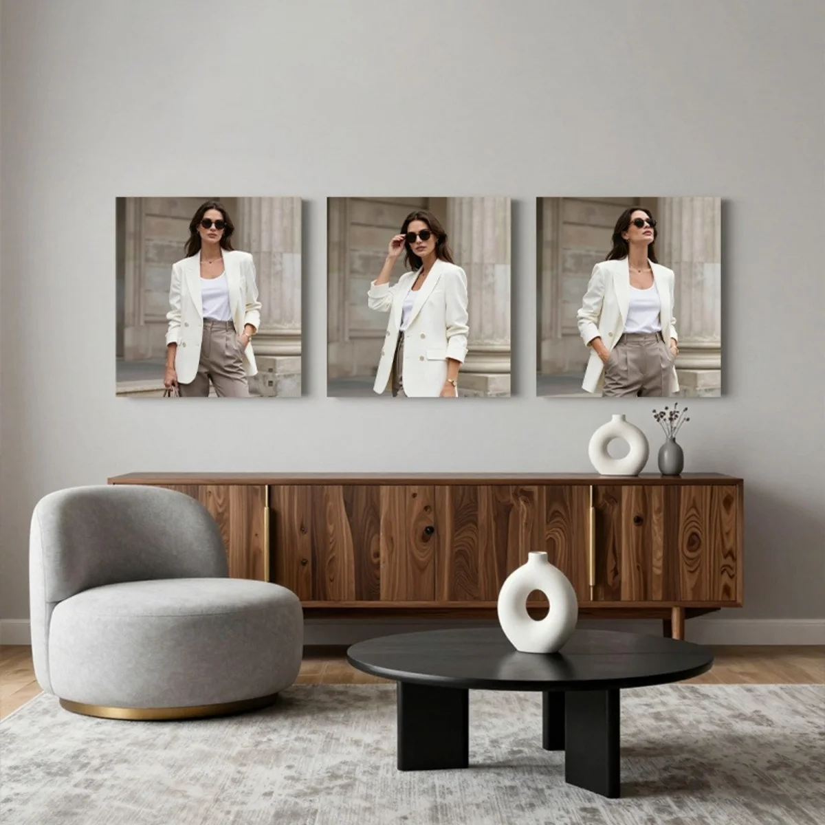 3-Piece Personalized Canvas Wall Art Set — Featuring Frameless Custom Posters and Comfort-Mounted Canvas Prints. An Ideal Choice view 4