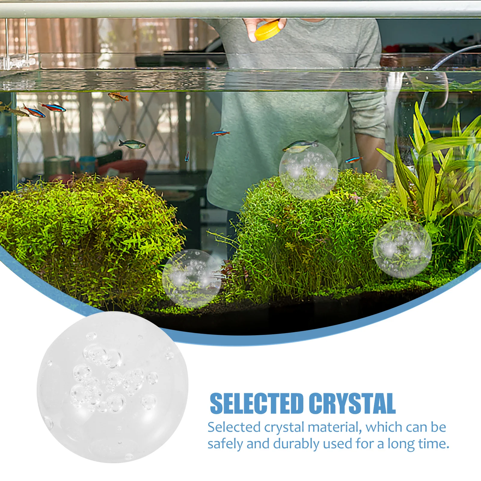 

4Pcs Exquisite Crystal Ball Round Sphere Decor Clear Sphere for Desktop Decor Living Room Decors Glass Ball Art Crafts