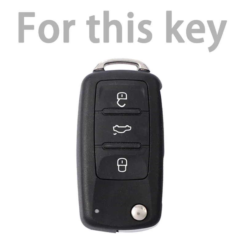 3 Nút Vỏ Chìa Khóa Dành Cho Xe Volkswagen Polo Tiguan Passat Golf Jetta Lavida Da Tpu Bảo Vệ Vỏ Túi Skoda Octavia ghế Ngồi