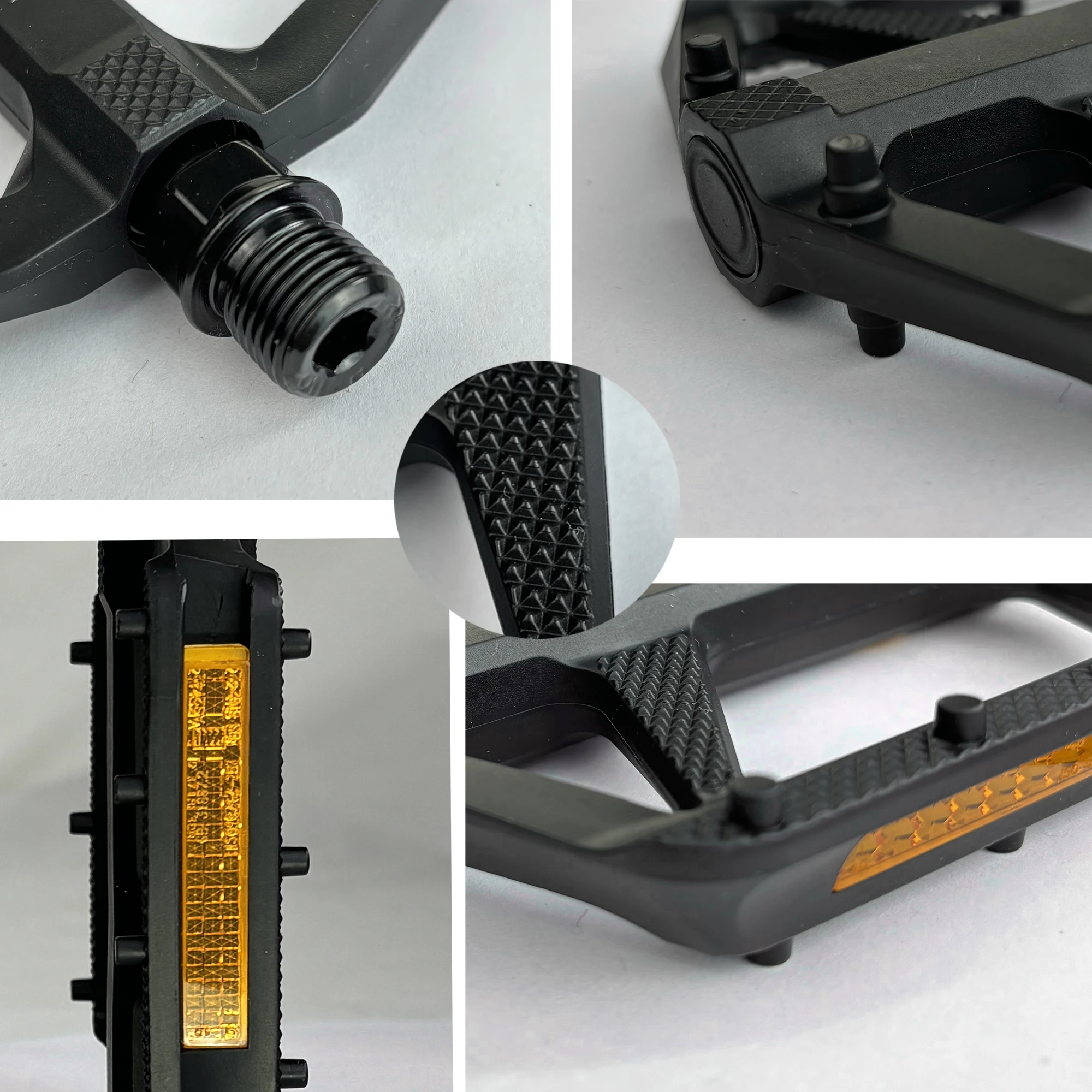 دواسات دراجة Gineyea مسطحة، خفيفة الوزن ومضادة للانزلاق منصة كبيرة لدراجة الطريق MTB ملحقات الدراجة.