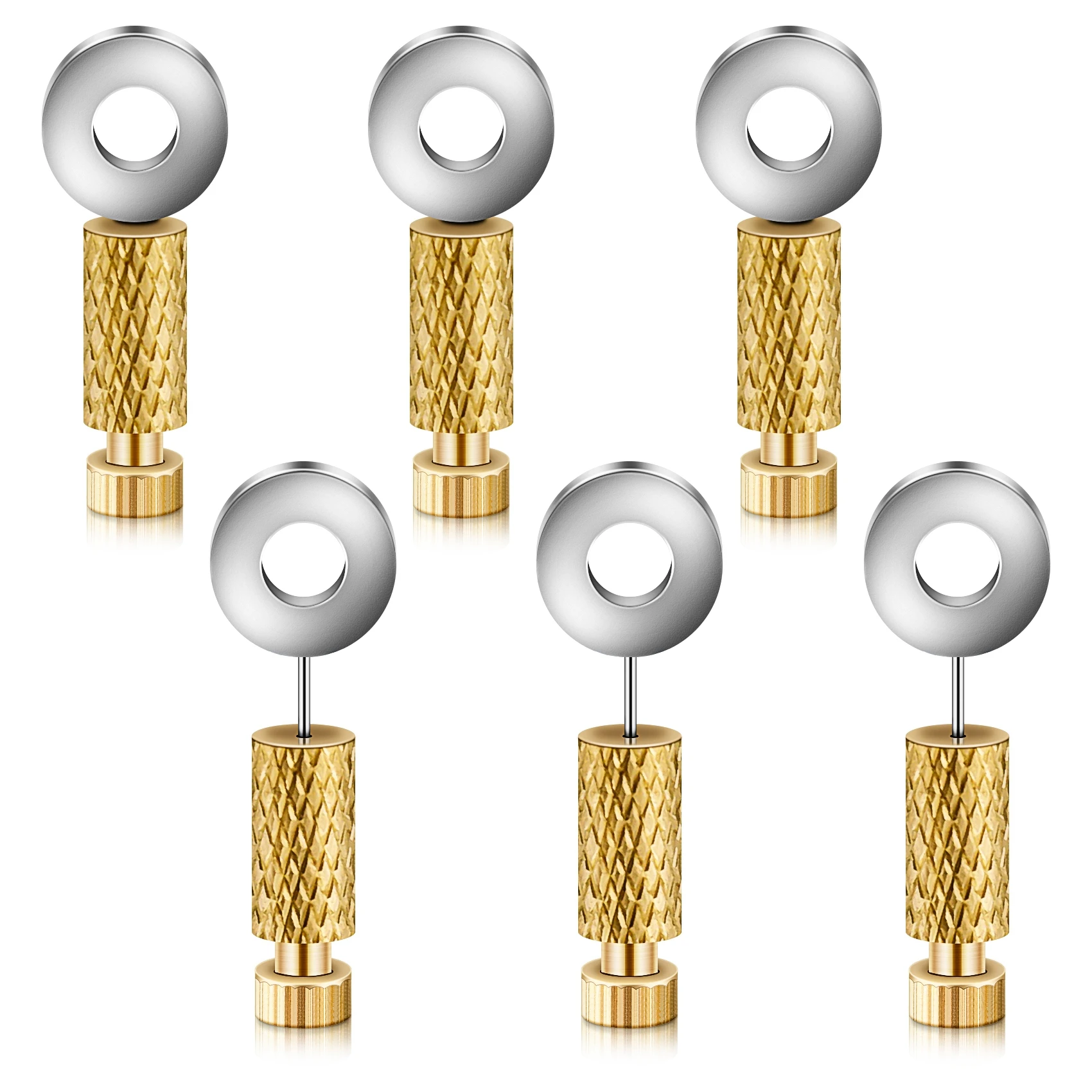 今すぐ購入 6 個 DIY レザー手縫い位置特定ハンドツール位置決め針ステッチ、固定縫合糸レザークラフトツール