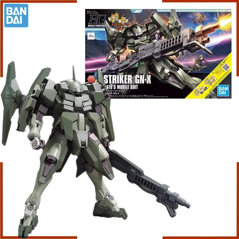 Bandai HGBF 1/144 Gundam STRIKER GN-X MARIO RENATO'S MOBILE SUIT Anime Action Figure Assembly Model kit Toys for Boys Gifts