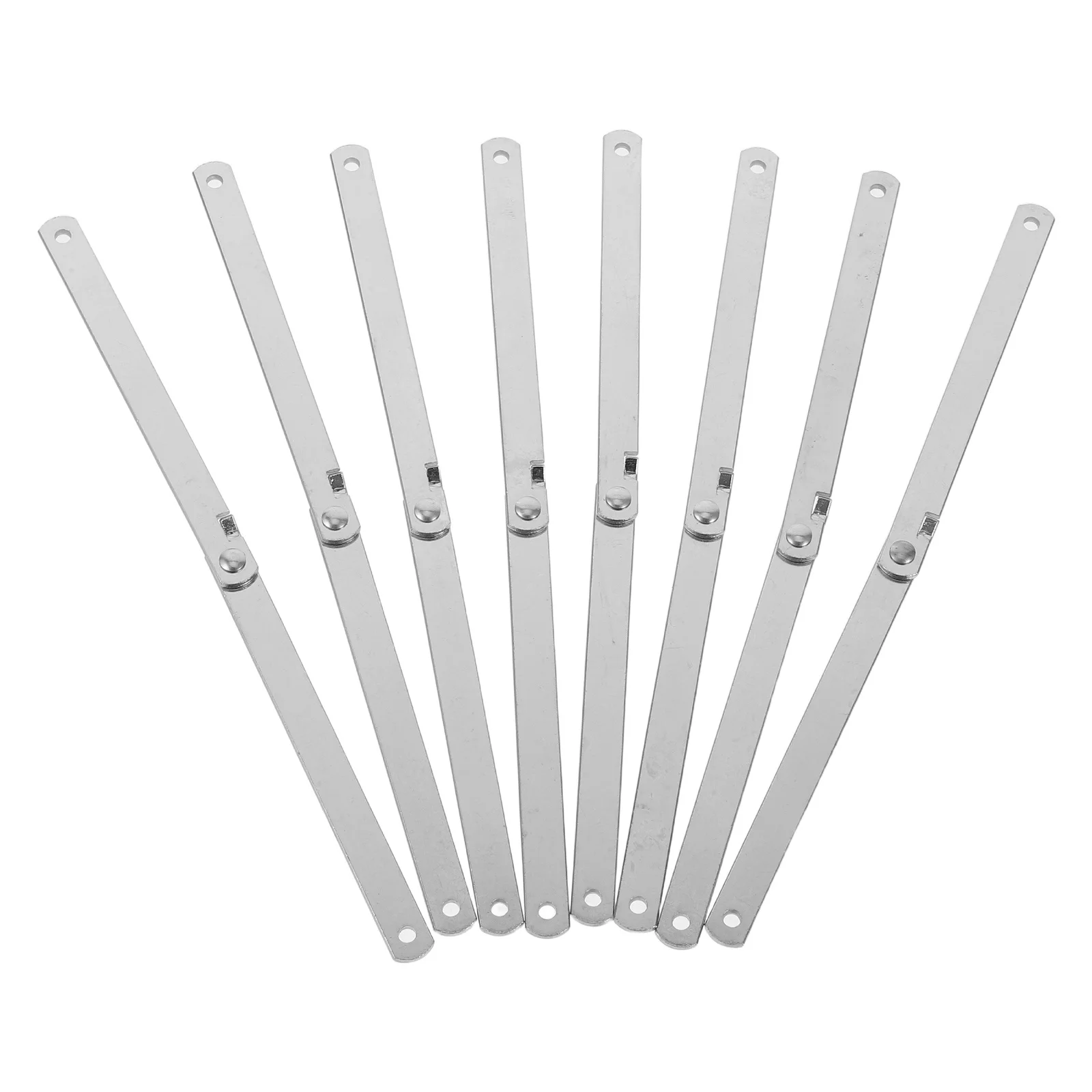 

8pcs Folding Pull Rod Adjustable Telescopic Cabinet Support Pole For Door Window Iron Material Foldable Design Hardware