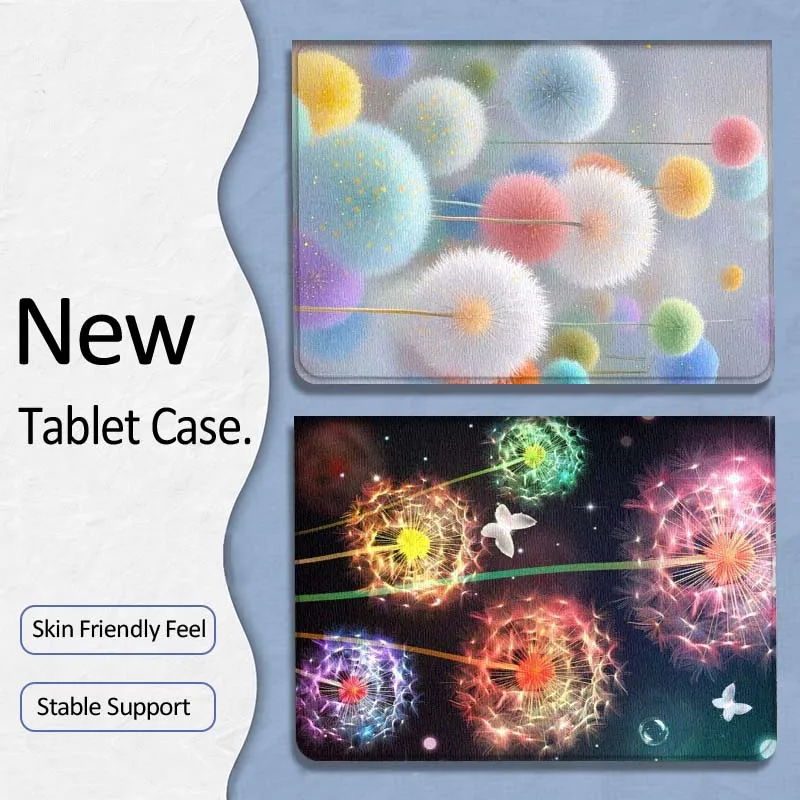 

Чехол для планшета Dandelion Art, популярный, милый, для Xiaoxin Lenovo Tab P12 Extreme Legion Y900 Idea Pro GT 12.1 2025, складной, подарок