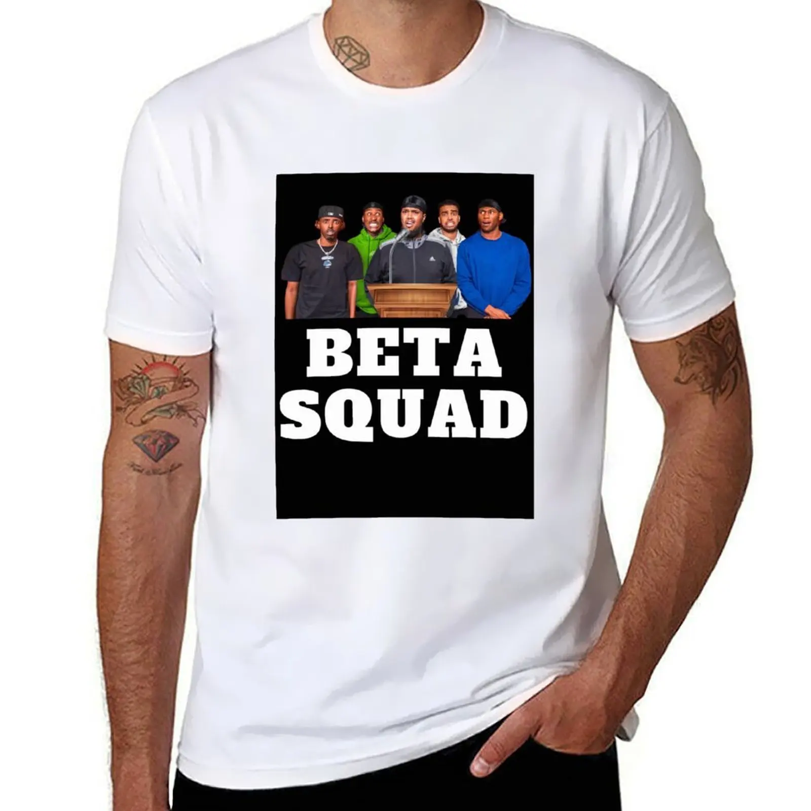 

Beta Squad T-Shirt t shirts for man graphic funny cotton tshirt 100% T-Shirt