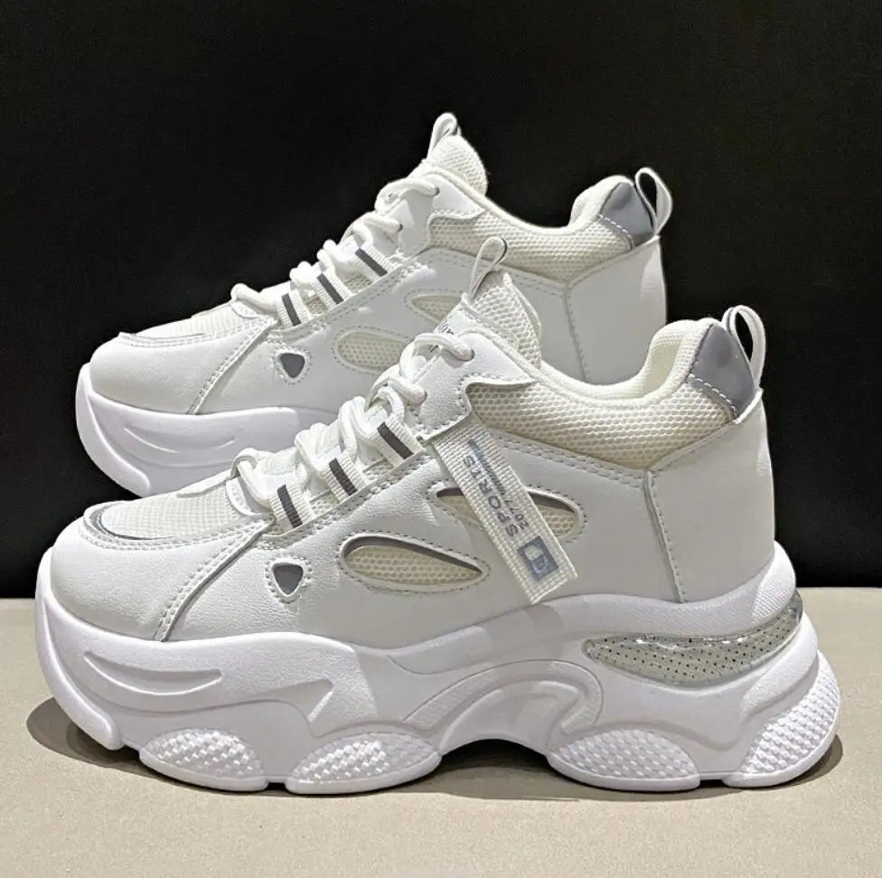 

Chunky Sneakers Women Sports Shoes Platform Mesh Breathable Vulcanized Shoe Wedge Casual Comfort Woman Summer Zapatos Mujer2024