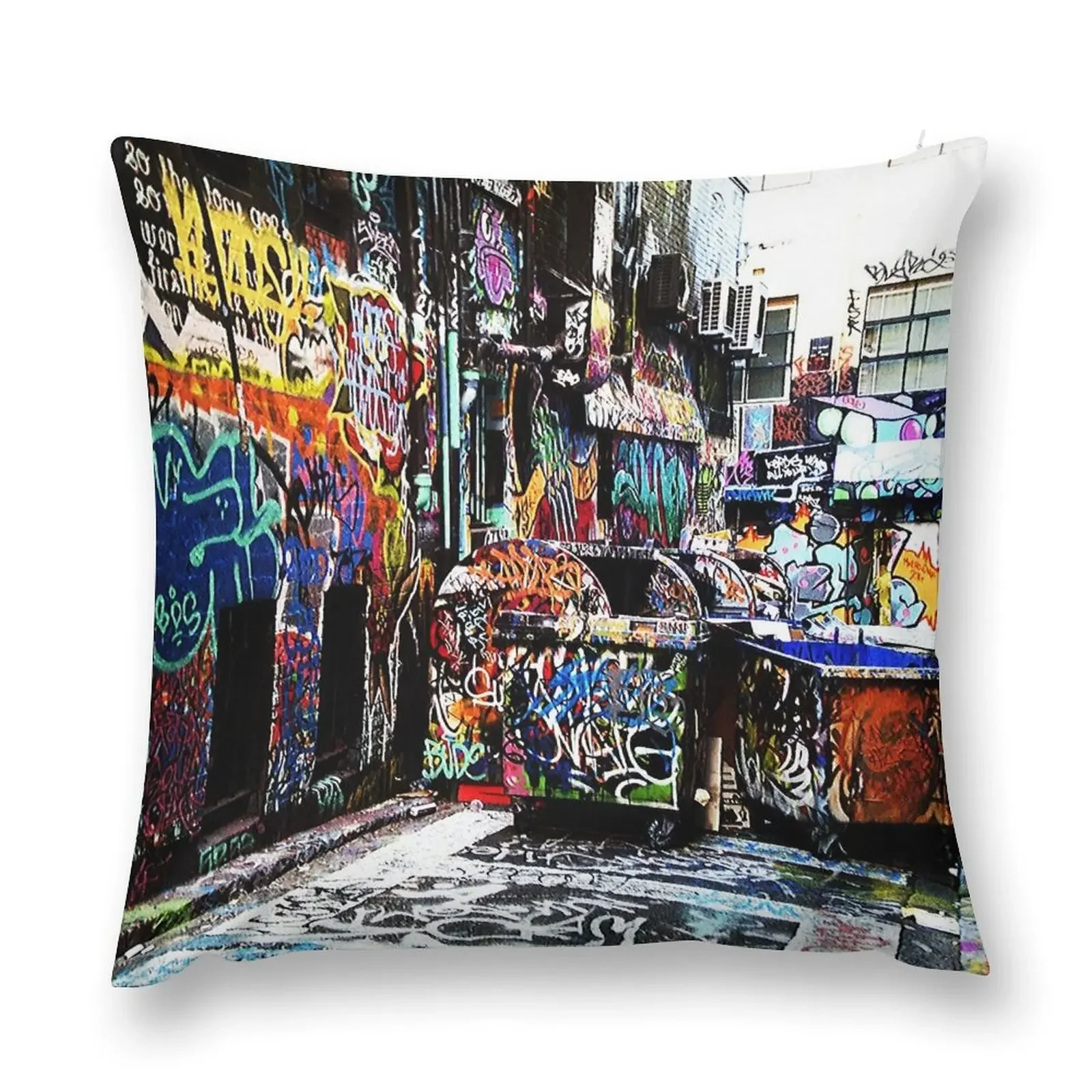 Melbourne Graffiti Throw Pillow Covers For Sofas Pillow Cover pillow