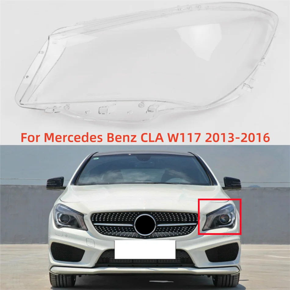 

Для Mercedes Benz CLA W117 2013 2014 2015 2016, аксессуары для автомобилей, фары, стекло, замена оригинального абажура