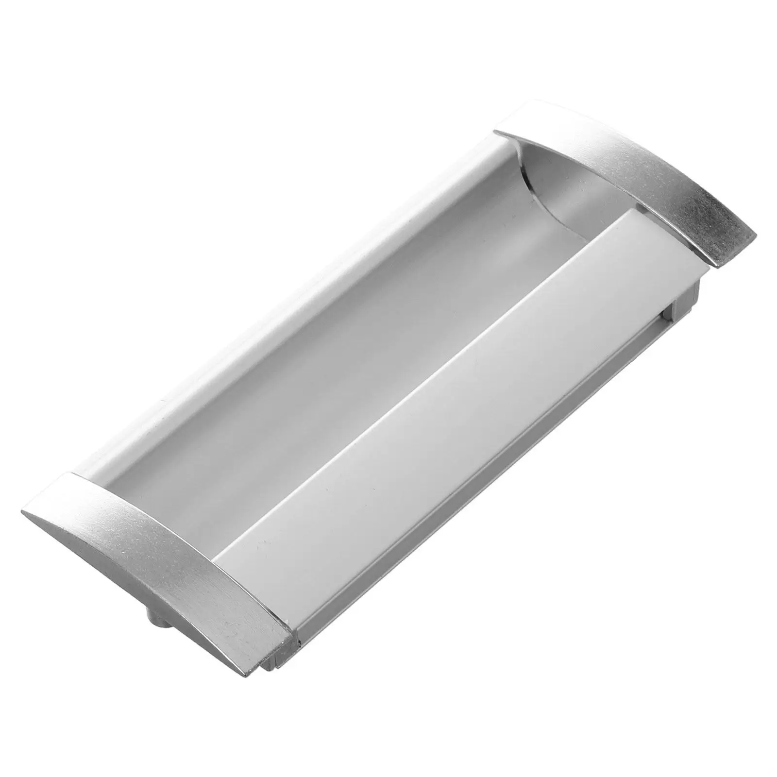 Concealed Recessed Handle Aluminum Alloy Hidden Door Hardware Flush Mount for Sliding Barn Doors Pocket Doors Closets