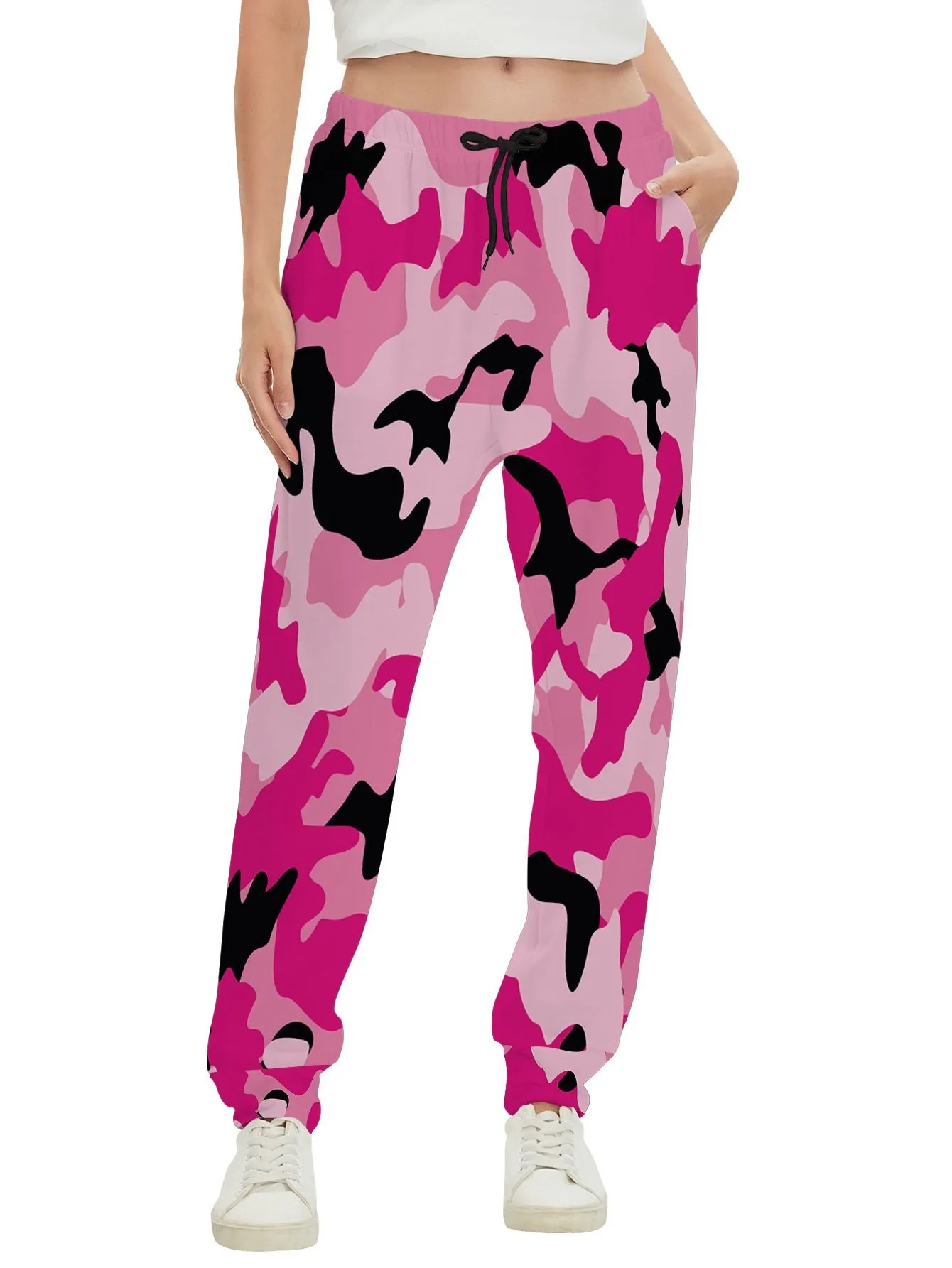 2026 autumn and winter new women's pants street fashion casual comfortable versatile 3D pattern printing