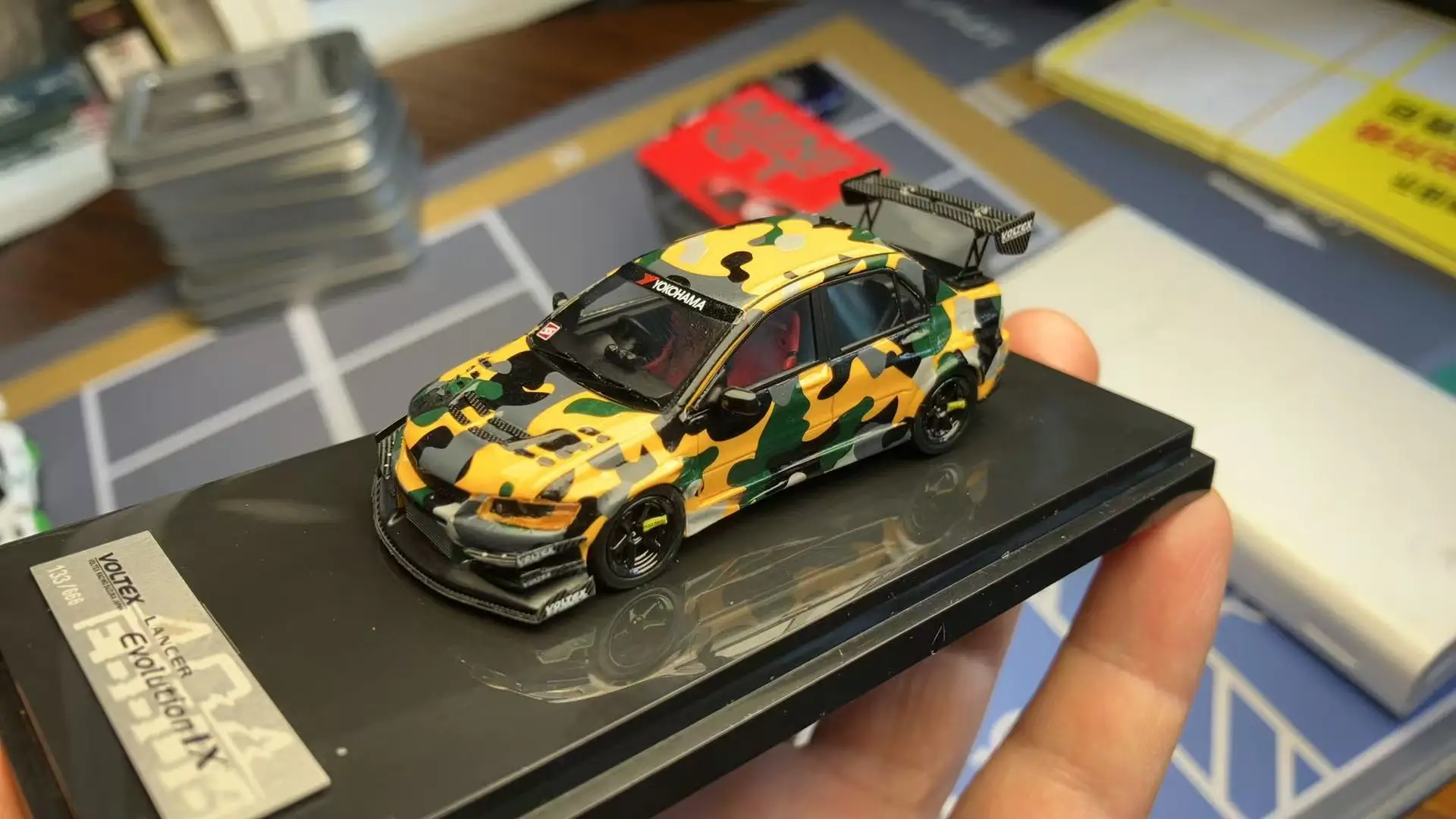

1/64 Error404 Lancer Evo 9 IX Voltex Resin JDM Diecast Model Car