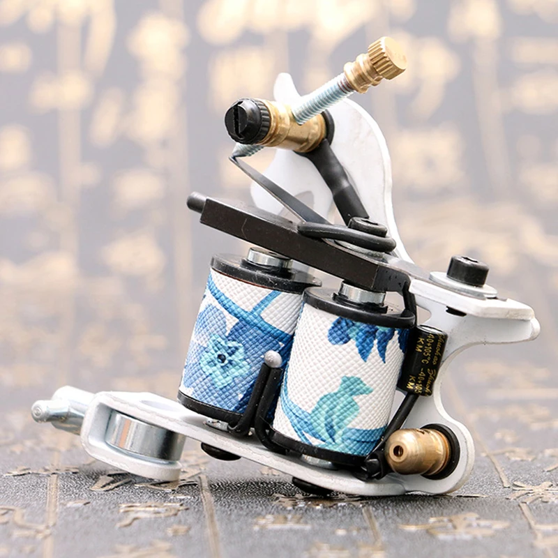 آلة الوشم الروتاري آلة الوشم شادر وبطانة الوشم موتور بندقية الوشم لفائف آلة بندقية 10 لفائف التفاف للتظليل