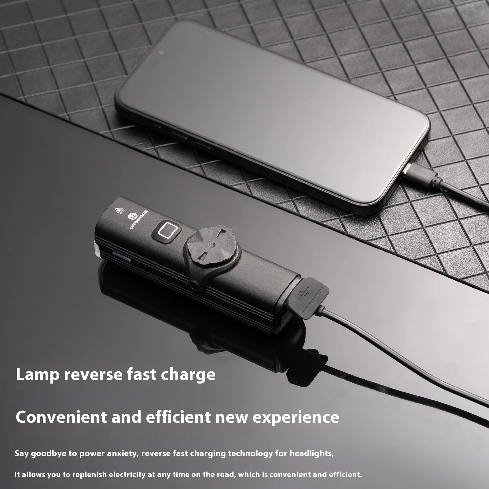 OFFBONDAGE Bicycle Light 1000 LM Quick Release  Aluminum Alloy Headlight Night Lighting USB Charging Waterproof Cycling Light