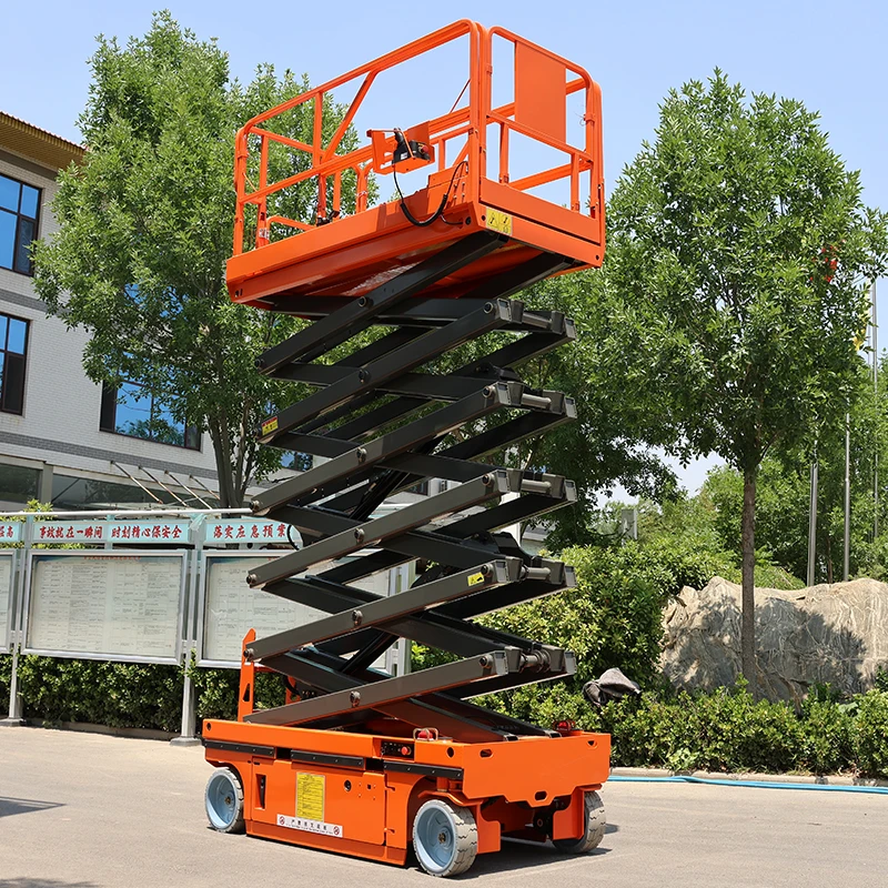 

Low Price Small Self Propelled Electric Scissor Lift Mobile Lifting Aerial Work Platform