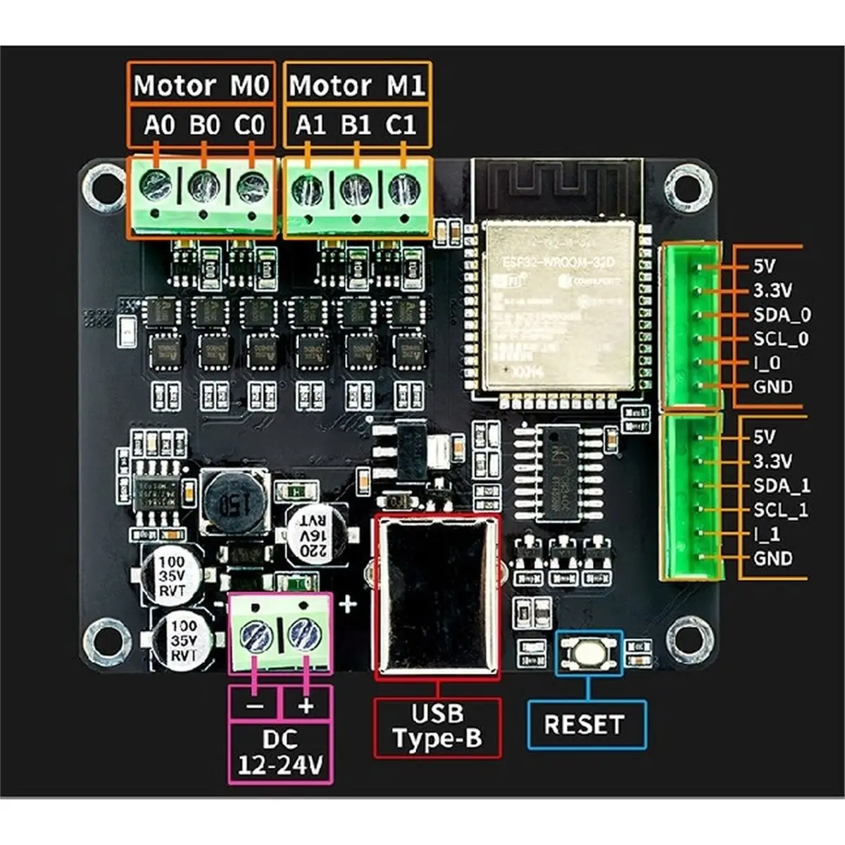 scheda-controller-foc-brushless-semplice-open-source-esp32foc-integrata-con-doppio-loop-di-corrente-per-il-controllo-di-motori-bldc