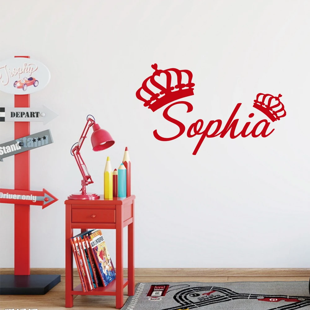 1pc  Style Personalize Custom Name Art Sticker Waterproof Wall Stickers For Kitchen Wall Art MURAL view 3