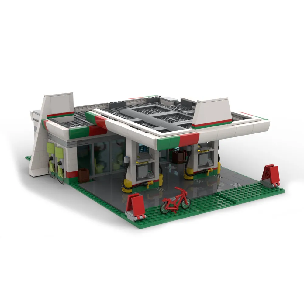 

MOC-51513 Модель АЗС, набор строительных игрушек для коллекции деталей 673
