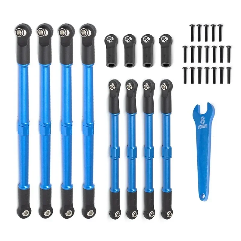 8pcs โลหะ PUSH Rod Toe Links Turnbuckle 5319X 5338R สําหรับ 1/10 Trxs Summit Revo2.0 RC รถอะไหล่อัพเกรดอุปกรณ์เสริม D251