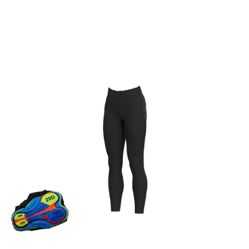 Tights Trousers Bike MTB Pants with 20D Gel Men\'s Cycling Long Pants With Bib MTB Bicycle Cycle Padded Gel Pad