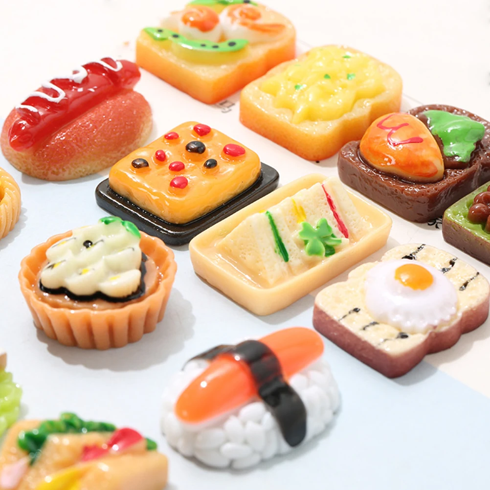 

15Pcs Attractive Mini Food Decorative Props Realistic Kitchen Accessories for Dollhouse and Photography
