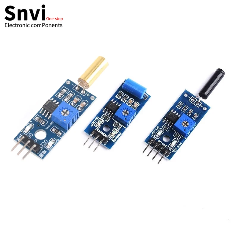 Snvi Vibration sensor tilt switch module SW-1810P/520D/420 normally open vibration sensor DIY module Applicable arduino