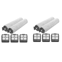 2X Roller Brush And Hepa Filter Replacement For Xiaomi Dreame H11 / H11 Max Wet And Dry Vacuum Cleaner Spare Parts-Y48A