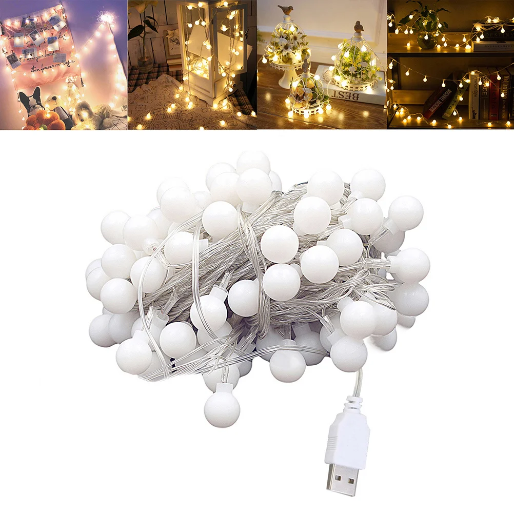 

40Pcs LED String Lights Mini Ball Lamp String USB Powered Bright Romantic Party Wedding Festival Decoration