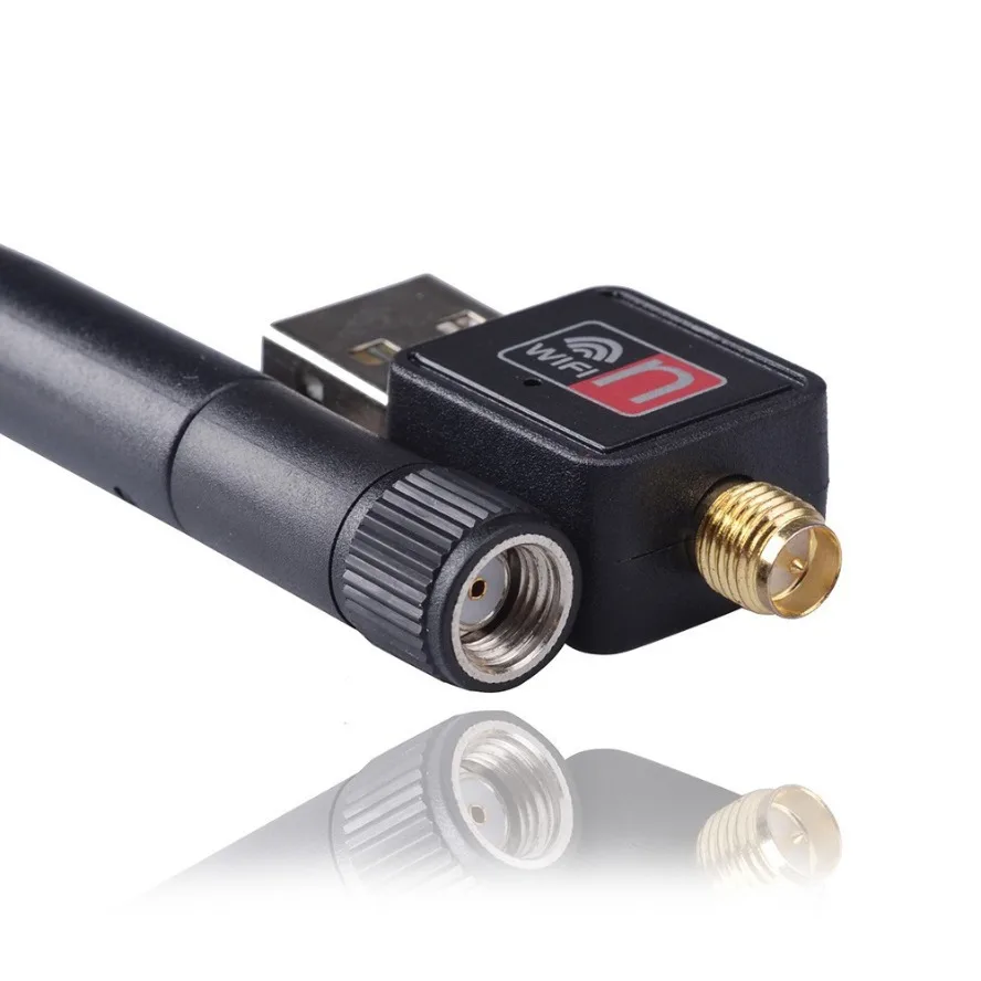 Grwibeou-Adaptador WiFi USB inalámbrico, banda Dual, 150Mbps, tarjeta de red inalámbrica, adaptador de antena, receptor Wifi, transmisor, Dongle WiFi