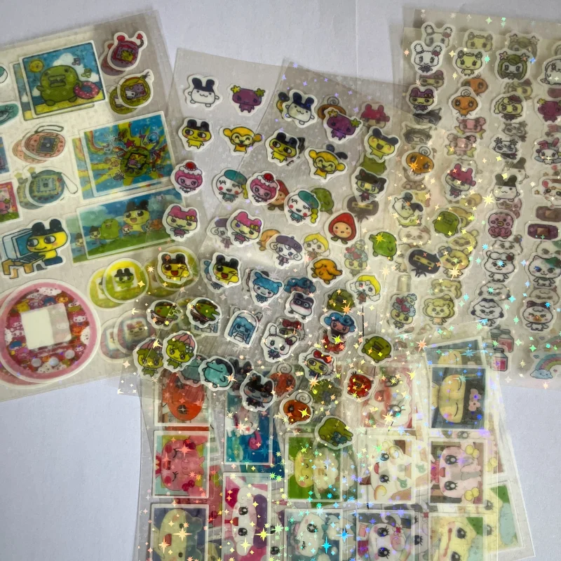 8 قطعة أنيمي ياباني تماغوتشي نمط بكسل الرسم البياني قطع لاصق غشائي سطح المكتب الهاتف قذيفة الديكور حساب اليد لتقوم بها بنفسك ملحق لعبة