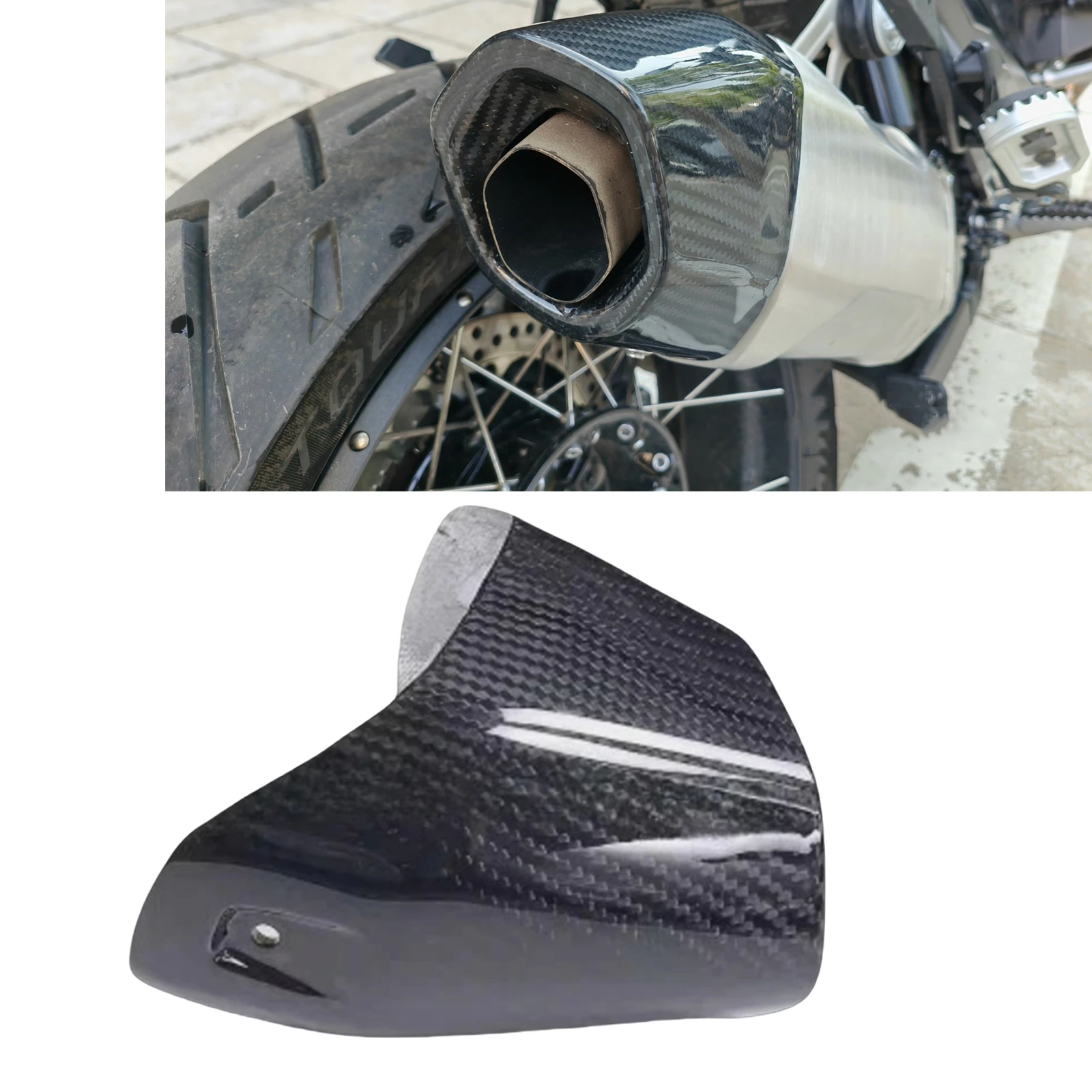 Крышка выхлопной трубы мотоцикла Обтекатель капота для BMW R1300GS 2023-2024 Крышка выхлопной трубы мотоцикла Обтекатель капота для BMW R1300GS 2023-2024