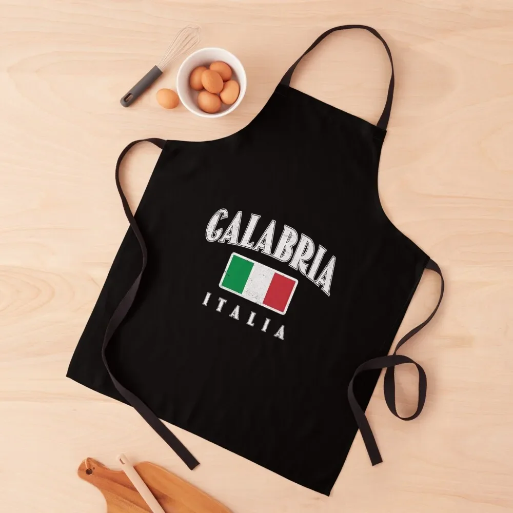 Calabria Italy Hoodie Italian Souvenir Italia Calabrese Apron Art Kitchen Front Apron