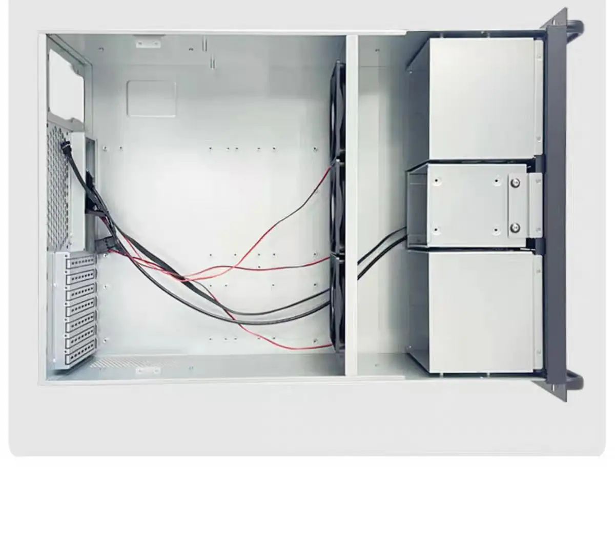 High Quality 4U Waterproof ATX Horizontal Server Rack Chassis 6CD-RO Fans USB Front Port Plastic Material 6CD-RO Fans USB Front