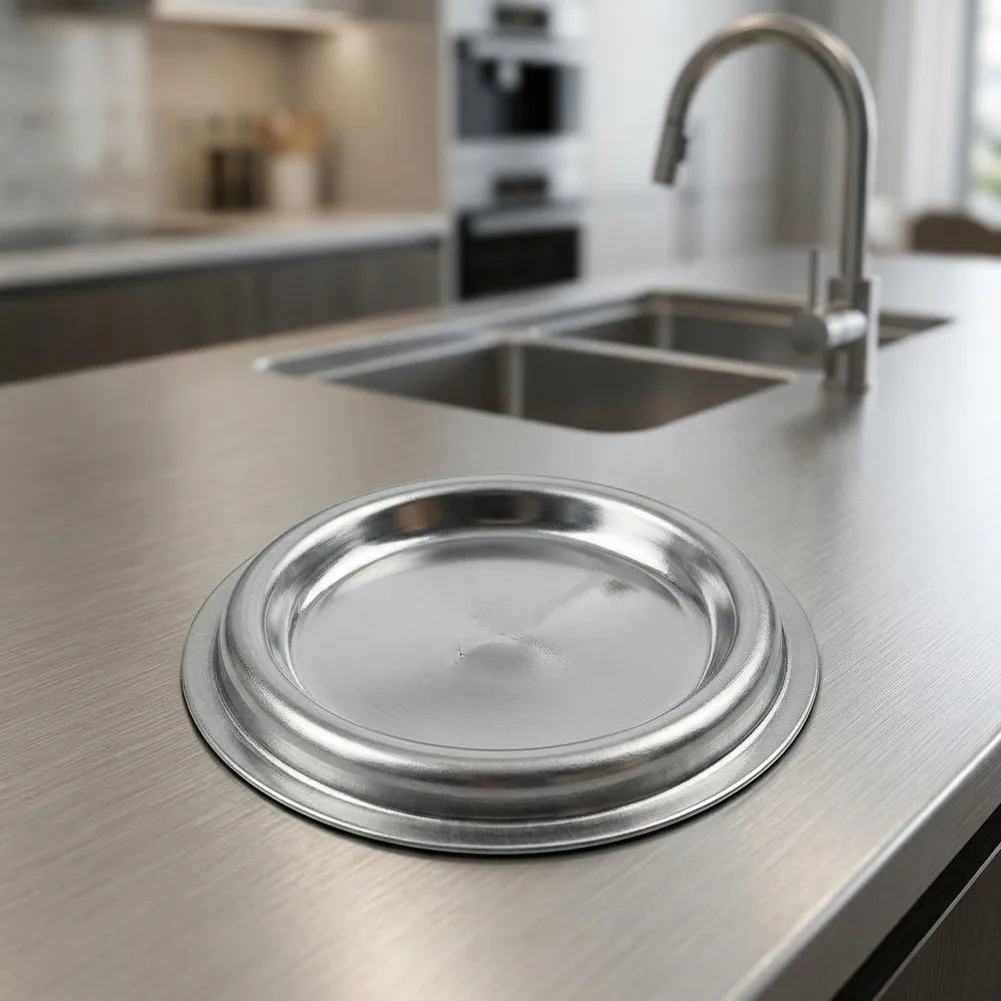 Stainless Steel Sink Drain Cover for Bathroom Kitchen and Tub Drain Holes Prevents Water Leakage and Supports Standards