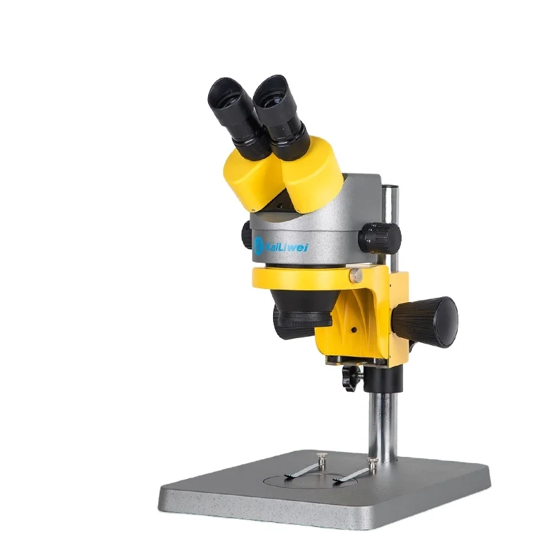 Kailiwei 10Eim 7x-45x Zoom Long Working Distance High Definition Double Gear Suitable Stereo Binocular Microscope for Repairs