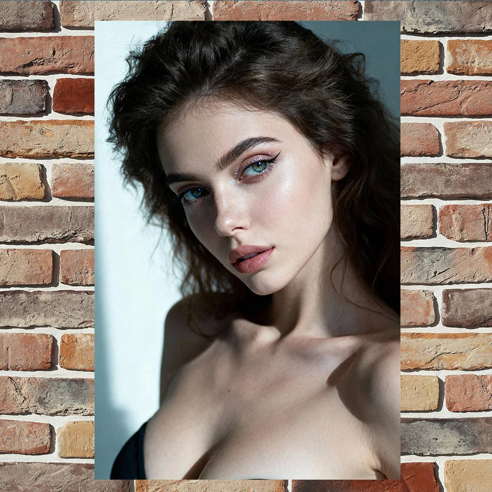 

Vintage Advertising Style Metal Tin Sign - Beautiful Pin Up Girl Poster