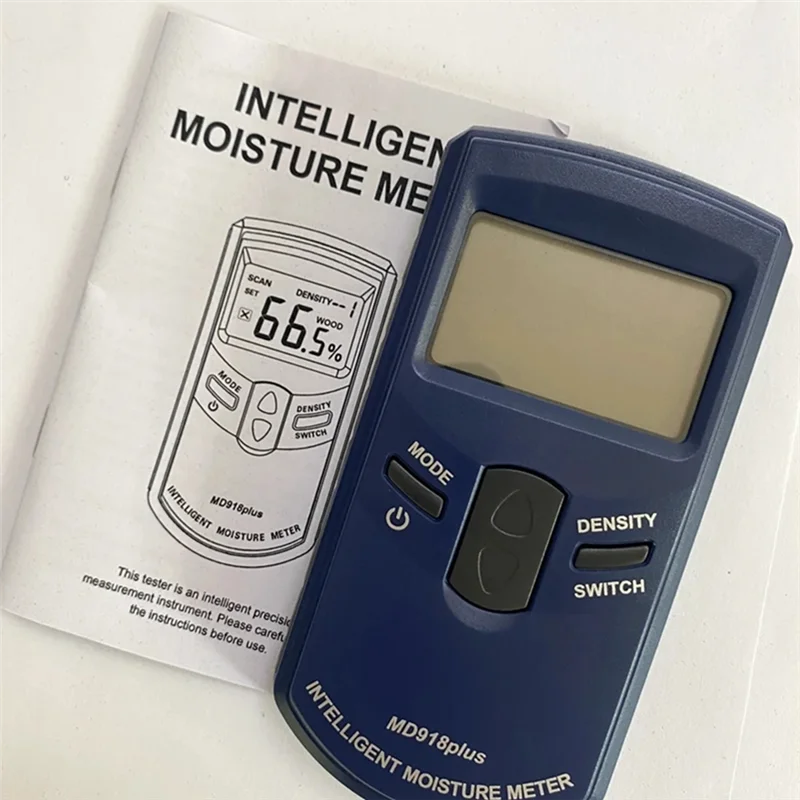 B92B-Md918plus Inductive Wood Moisture Meter  Electromagnetic Waves Timber Damp Humidity Detector