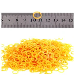 1000 Pcs 12mm Yellow Rubber Bands Strong School Office Rubber Ring Home Business Supplies Stationery Holder Band Loop