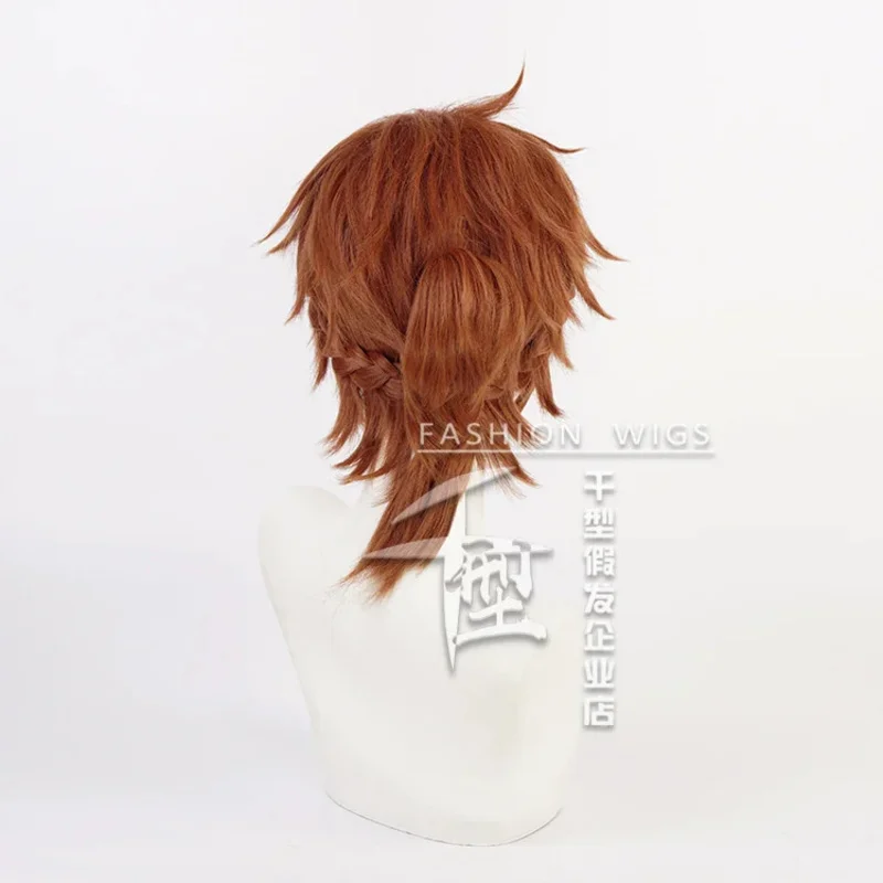 NewEnsemble Stars MaM Cosplay ES2 Double Face Yellowish-Brown Wig Headgear Heat Resistant Synthetic Party Wigs + Wig Cap2025