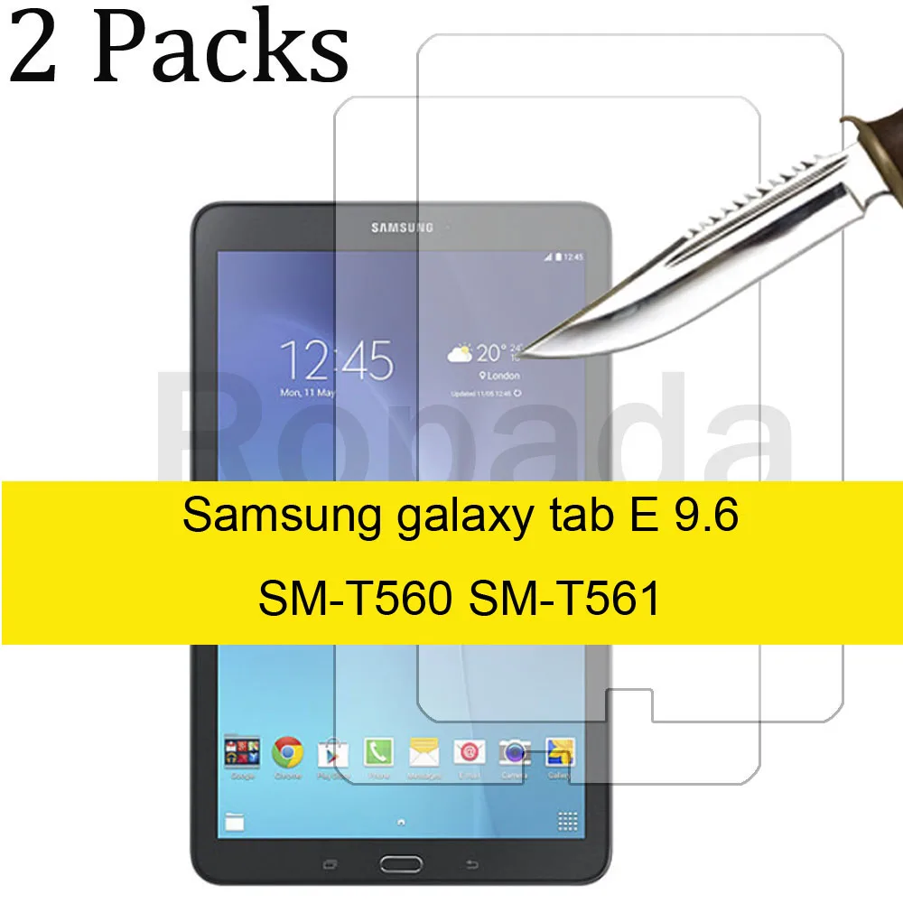 2PCS for Samsung galaxy tab E 9.6 SM-T560 SM-T561 Tempered glass screen protector 2.5D 9H 0.33 tablet front cover film