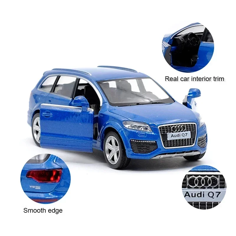 MaKeda1:36 Audi Q7 Off-road Vehicle Alloy Model Simulation Force Control Automobile Toy Jewelry Gift Series