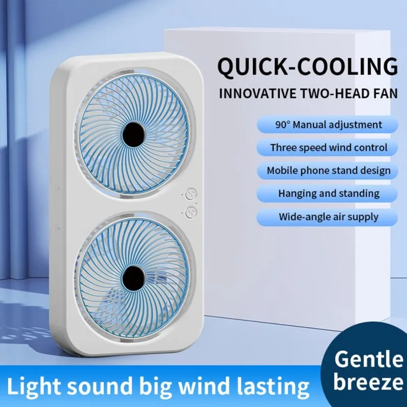 2026-new-quiet-operation-dual-head-desktop-fan-portable-usb-charging-adjustable-angle-for-office-and-outdoor-use