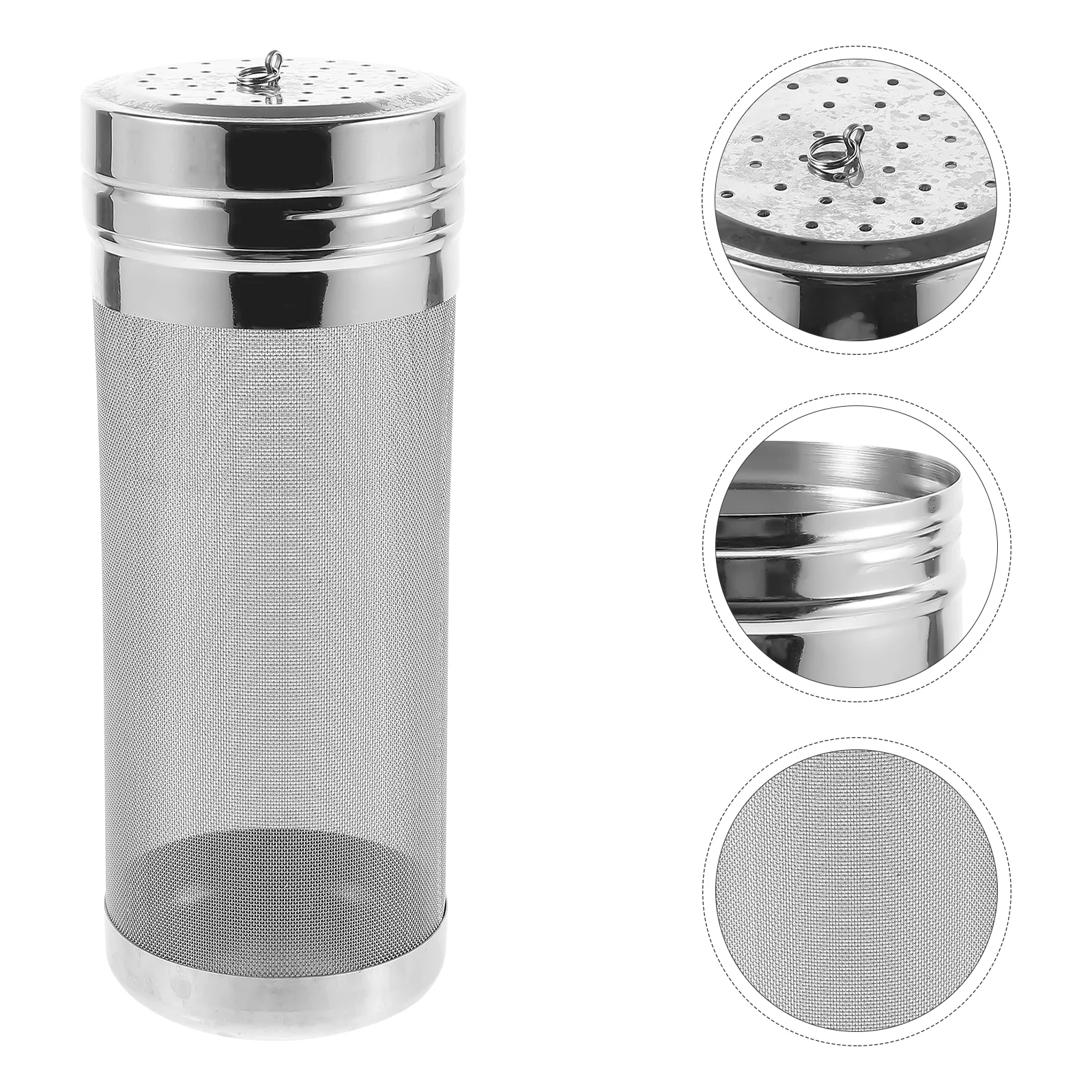 

12 Inch Beer Filter Cylinder Stainless Steel Strainer Brewing Tool Hop Spider Making Container Kitchen Bar Equipment