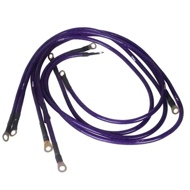 5-Punkt 0,6/0,8/1m Universal-Auto-Erdungskabel Auto-Booster-Starthilfe Erdungskabelsystem-Kit zur Leistungssteigerung für PKW SUV Auto – Detail 7