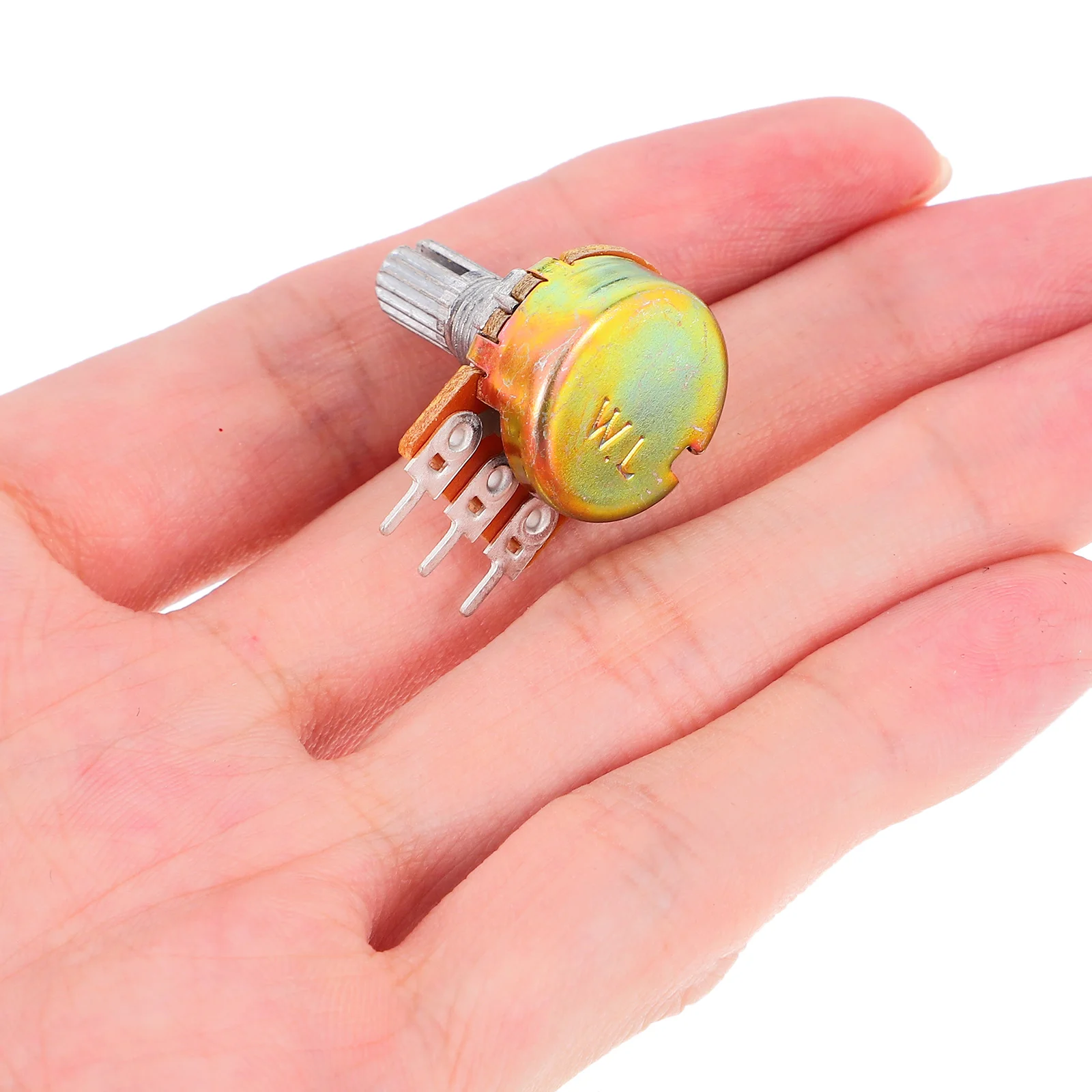 

10Pcs Adjustable Potentiometer Wh148 15Mm Single Turn Electric Guitar Volume Control Knurled Shaft Audio Taper Pot