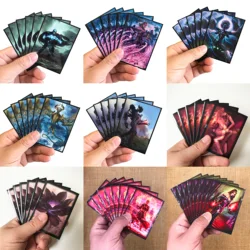 60PCS/BAG TCG Card Sleeves MGT Jace Sleeves Game Nicol Characters Protector Cards Shield Graphics Protector Color Sleeves PKM